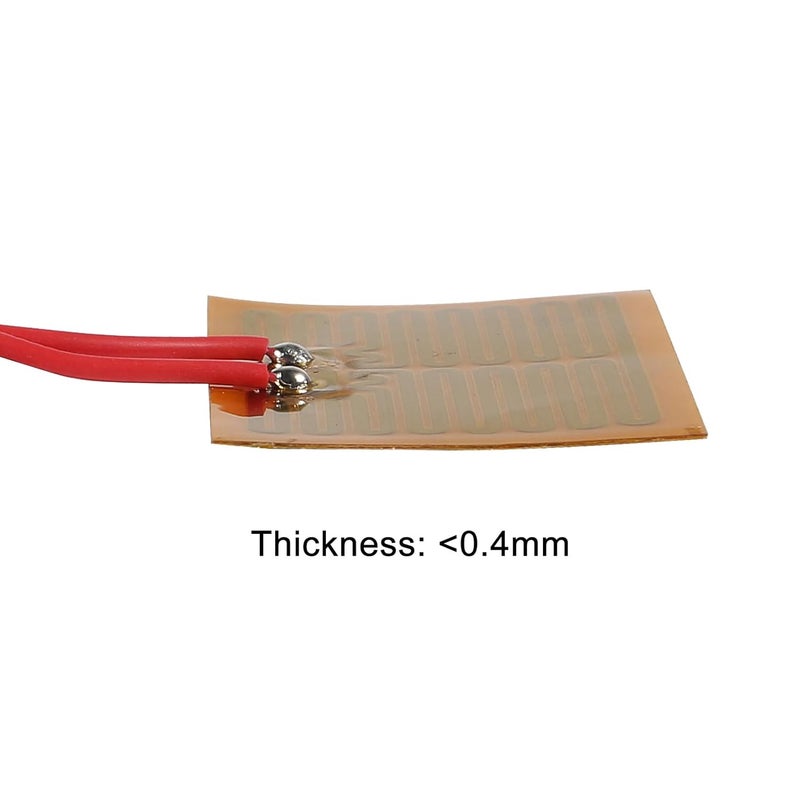 XIITIA 15pcs 30mmx40mm Film Heater Plate Adhesive Pad, PI Heating Elements Film 5V 1W Strip Heater Adhesive Polyimide Heater Plate (5V 1W 30mmx40mm) - Image 4